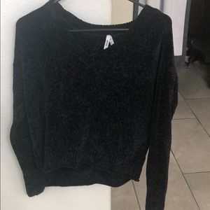 Black long sleeve sweater